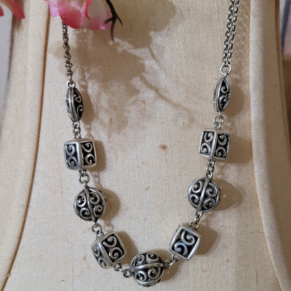 Brighton silver necklace 18" *retired*